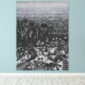 MC Escher art Canvas Afdruk (Insitu (Houten vloer))