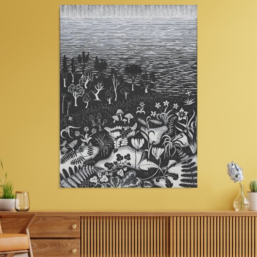 MC Escher art Canvas Afdruk (Insitu (Woonkamer))