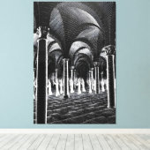 MC Escher art Canvas Afdruk (Insitu (Houten vloer))