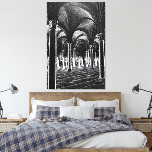 MC Escher art Canvas Afdruk (Insitu (Slaapkamer))