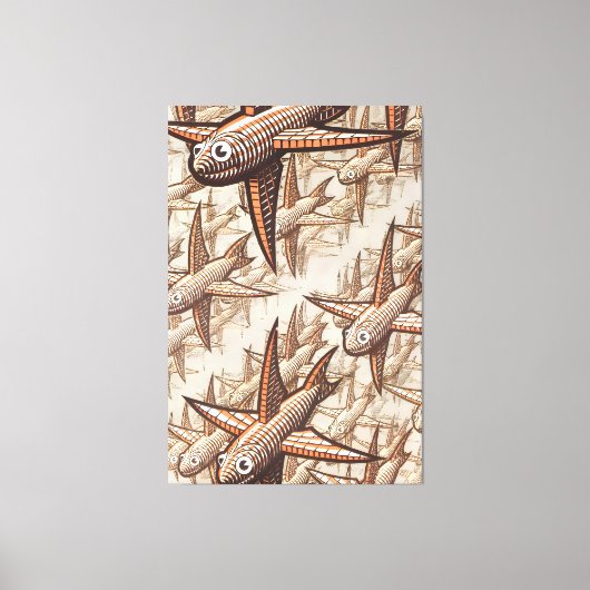 MC Escher art Canvas Afdruk (Voorkant)