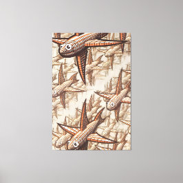 MC Escher art Canvas Afdruk