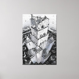 MC Escher art Canvas Afdruk