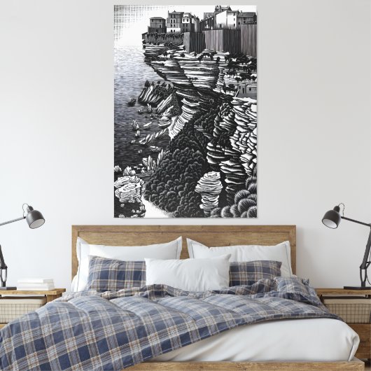 MC Escher art style Canvas Afdruk (Insitu (Slaapkamer))