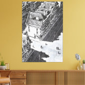 MC Escher art style Canvas Afdruk (Insitu (Woonkamer))