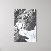 MC Escher art style Canvas Afdruk (Voorkant)
