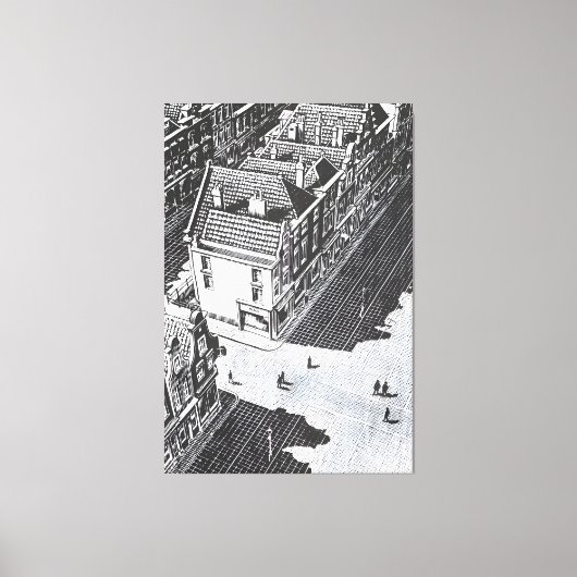 MC Escher art style Canvas Afdruk (Voorkant)