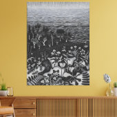 MC Escher-kunst Canvas Afdruk (Insitu (Woonkamer))
