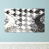 MC Escher kunstschilderij Canvas Afdruk (Insitu (Houten vloer))
