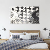 MC Escher kunstschilderij Canvas Afdruk (Insitu (Slaapkamer))