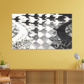 MC Escher kunstschilderij Canvas Afdruk (Insitu (Woonkamer))
