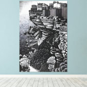 MC Escher kunststijl Canvas Afdruk (Insitu (Houten vloer))