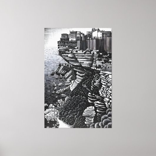MC Escher kunststijl Canvas Afdruk (Voorkant)