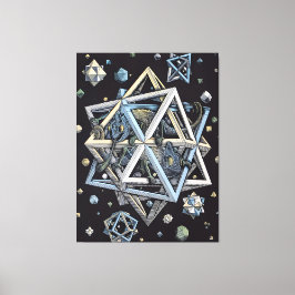 MC Escher-kunststijl Canvas Afdruk