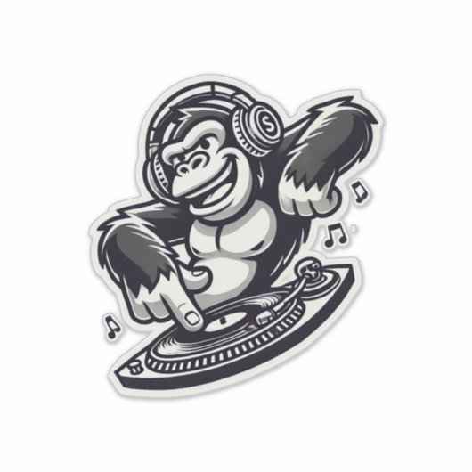 MC Go Rilla Sticker (Voorkant)