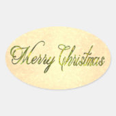 MC Greeting Ovale Sticker (Voorkant)