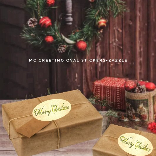 MC Greeting Ovale Sticker