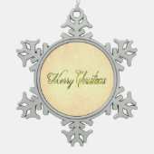 MC Greeting Tin Sneeuwvlok Ornament (Voorkant)