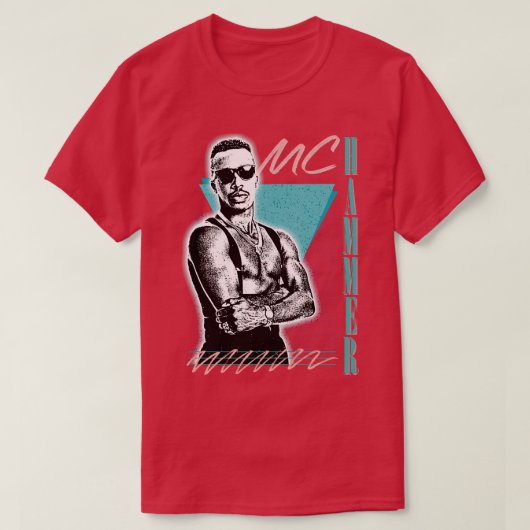 MC Hammer Retro Style Fan Art Design T-shirt (Design voorkant)