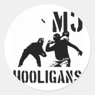 MC HOOLIGANS RONDE STICKER