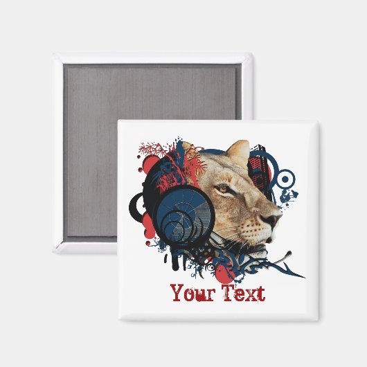 MC King omroeper - safari koelkast magneten (Voorkant / Achterkant)