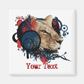 MC King omroeper - safari koelkast magneten (Voorkant)