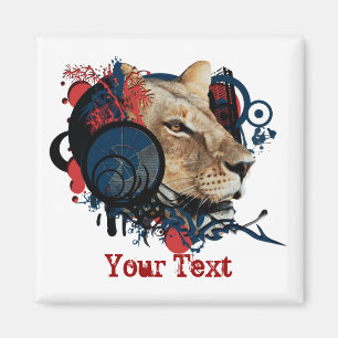 MC King omroeper - safari koelkast magneten