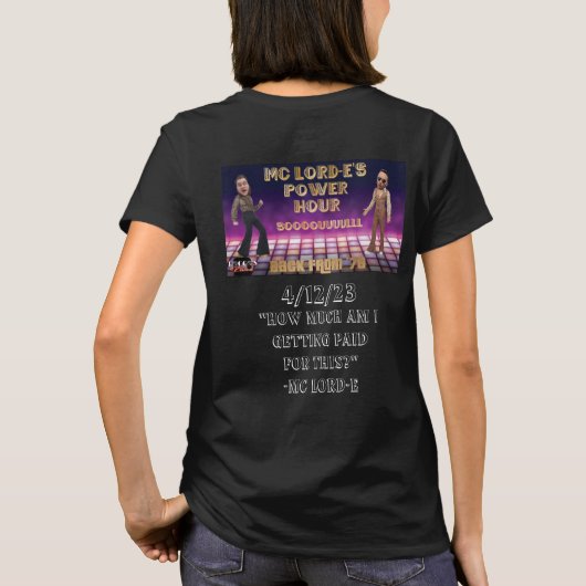 MC Lord-E's Power Hour Herdenkingsdag shirt (Achterkant)