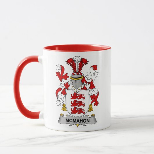 Mc Mahon Family Coat of Arms Coffee Mug Mok (Links)