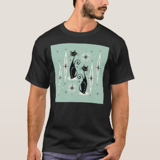 MC Meow Retro Atomic Cats op  Mint Photogra T-shirt