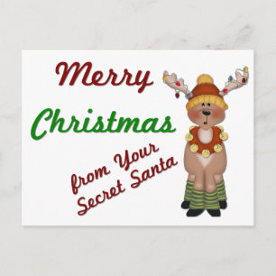MC Reindeer Secret Santa - Vakantie Briefkaarten