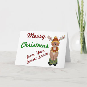 MC Reindeer Secret Santa - Vakantie Groeten Kaart