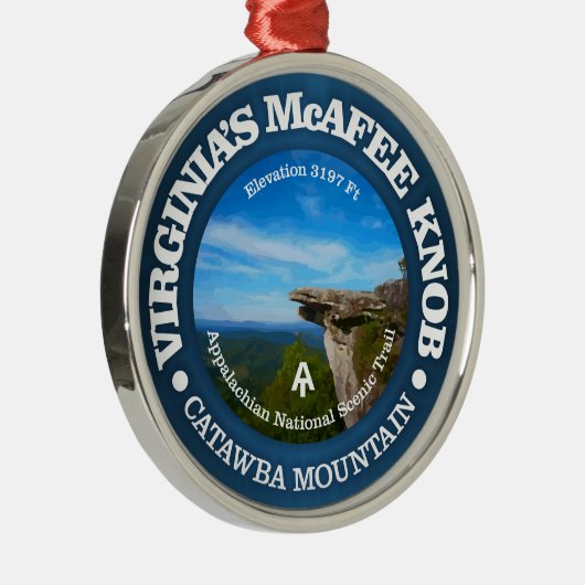 McAfee Knob Metalen Ornament (Rechts)