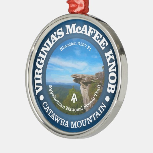 McAfee Knob Metalen Ornament (Links)