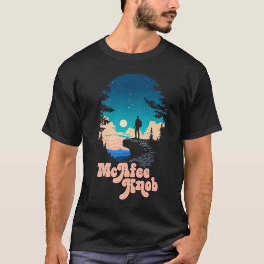 McAfee Knob Roanoke Virginia Appalachian Trail Ove T-shirt (Voorkant)