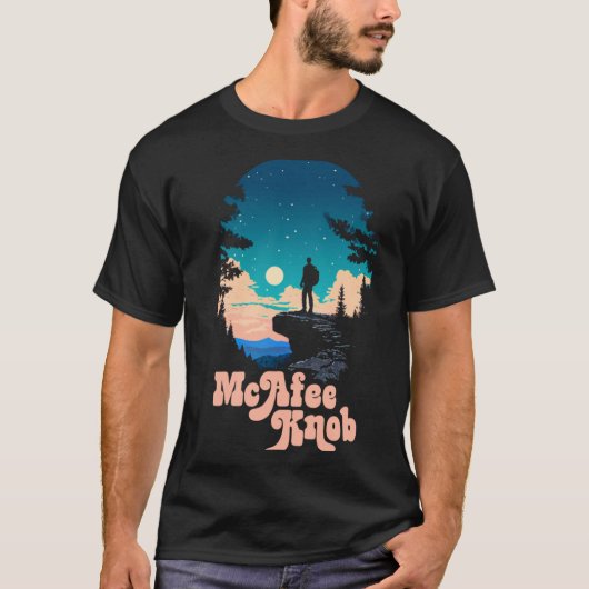 McAfee Knob Roanoke Virginia Appalachian Trail Ove T-shirt (Voorkant)