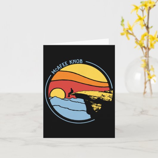 Mcafee's Knob Trail Hiking Giant Star Roanoke Grap Kaart (Gele Bloem)