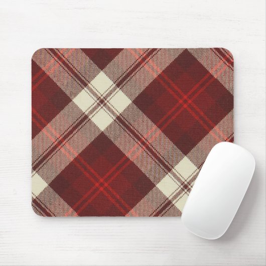 McAleer Gigha Cherry Tartan Muismat (Met muis)