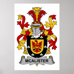 McAlister Family Crest Poster