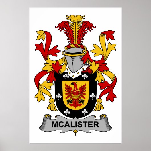McAlister Family Crest Poster (Voorkant)