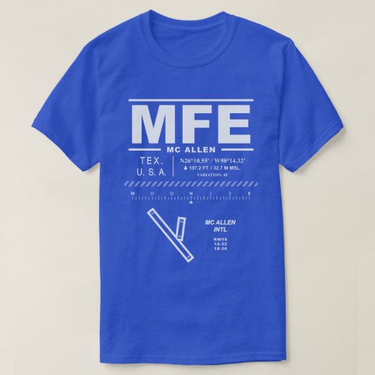 McAllen International Airport MFE T-shirt (Design voorkant)