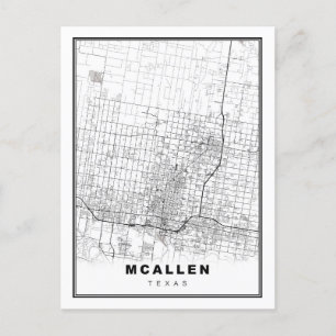 McAllen Map Briefkaart