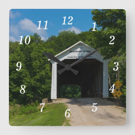 McAllister Bridge wandklok (Voorkant)
