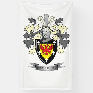 McAllister Family Crest Coat of Arms Spandoek