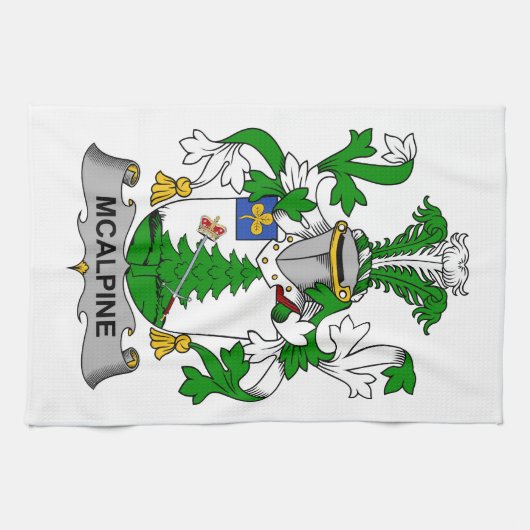 McAlpine Family Crest Theedoek (Horizontaal)