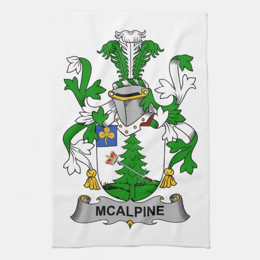 McAlpine Family Crest Theedoek (Verticaal)