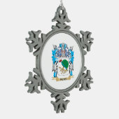 Mcara Coat of Arms - Familie Crest Tin Sneeuwvlok Ornament (Links)