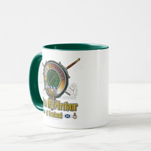 McArthur Clan Badge Mok (Voorkant links)