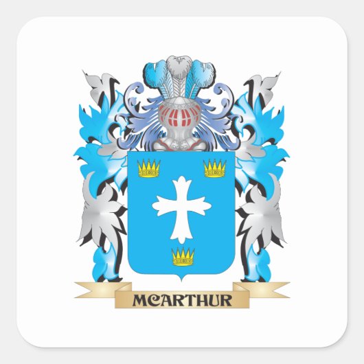 Mcarthur Wapenschild - Family Crest Vierkante Sticker (Voorkant)
