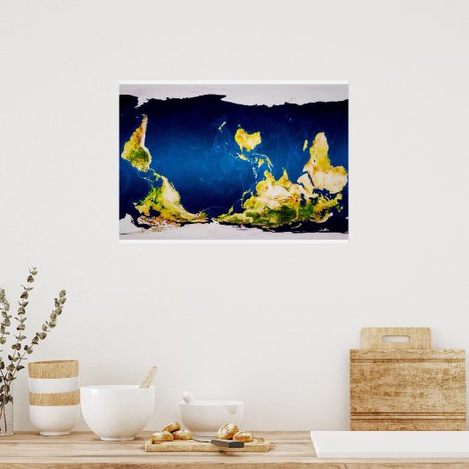 McArthur's New WorldMap Poster (Keuken)